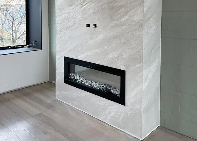 Venetian Plastering Fireplace Kent