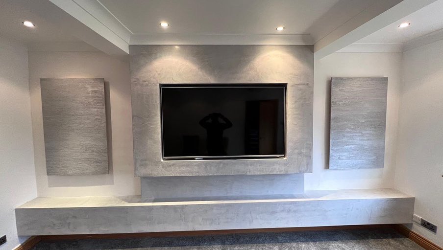 Venetian Plastering TV Wall Mount Kent