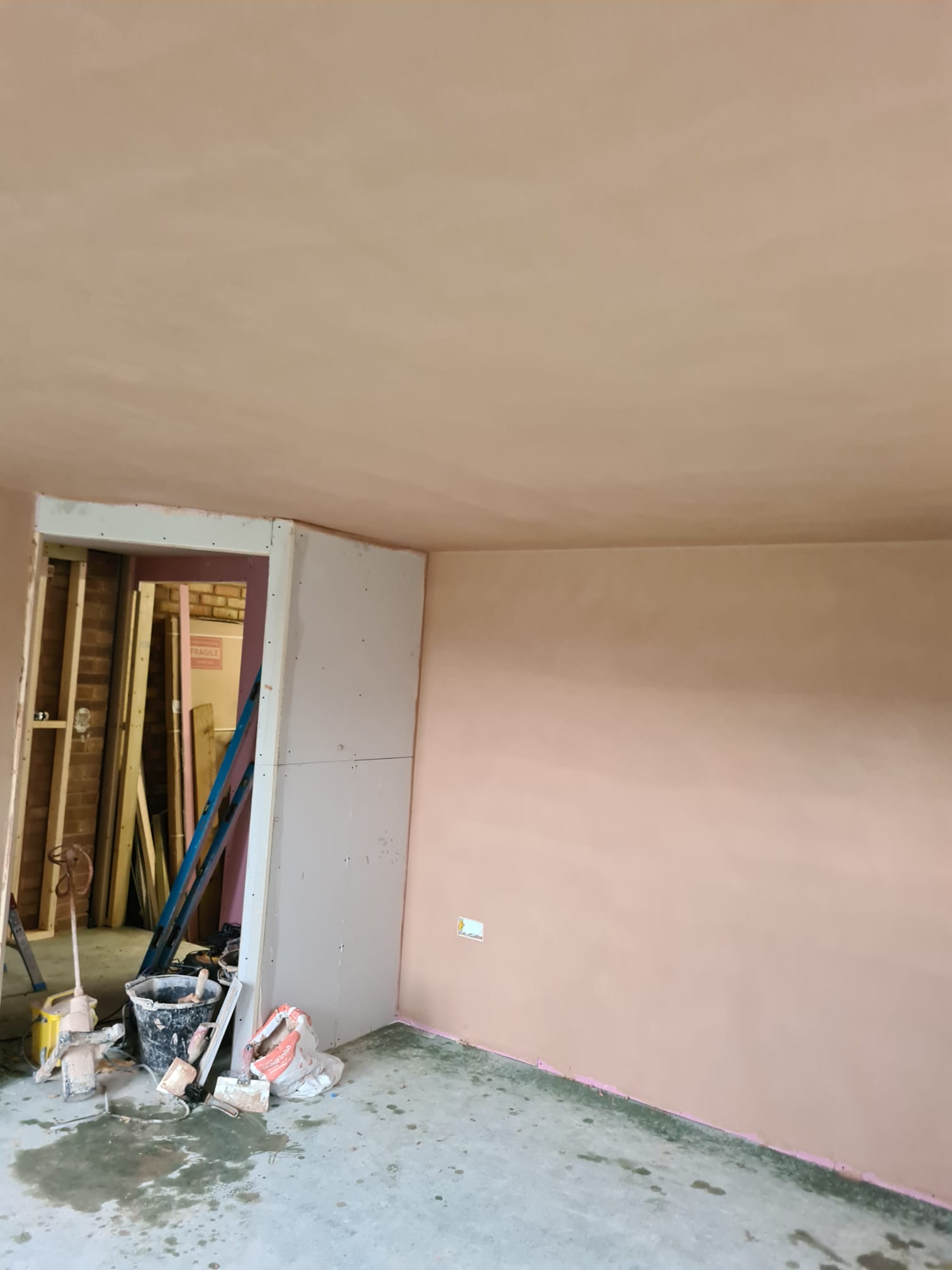 Plaster Board & Skimmeing Garage Conversion Marden, Kent