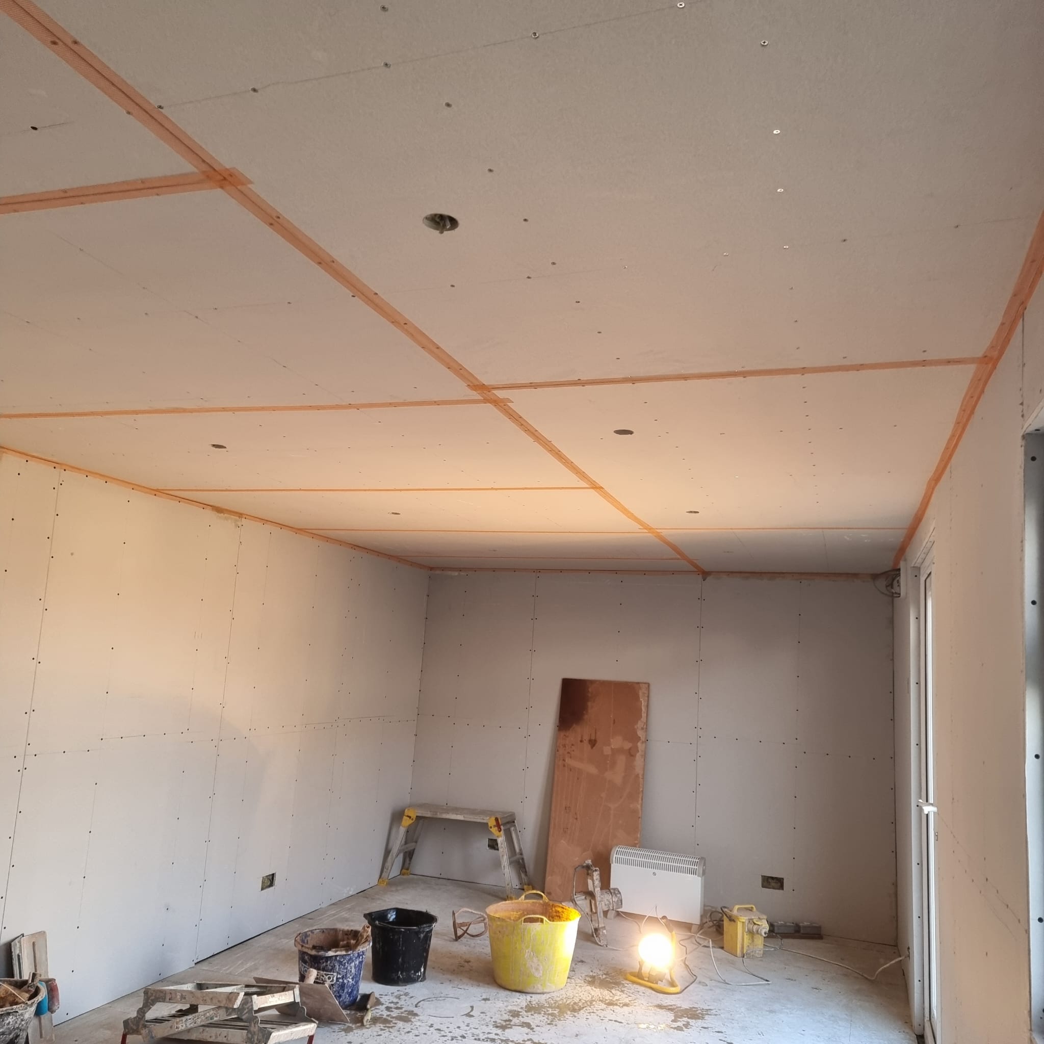 Plaster Board & Skimmeing Garage Conversion Marden, Kent