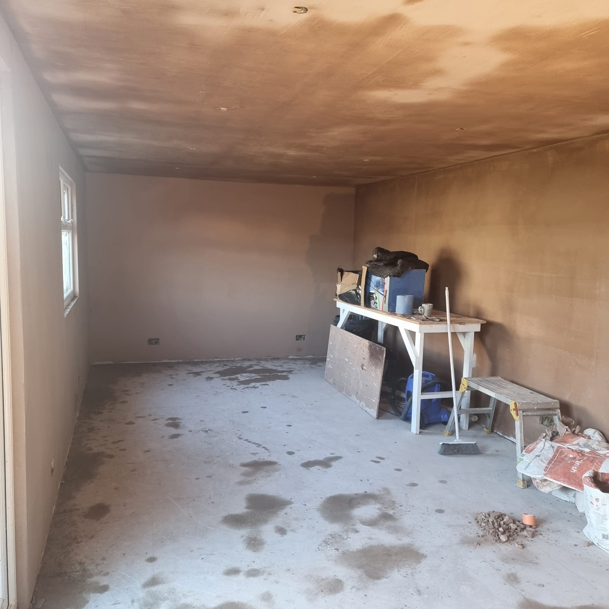 Plaster Board & Skimmeing Garage Conversion Marden, Kent