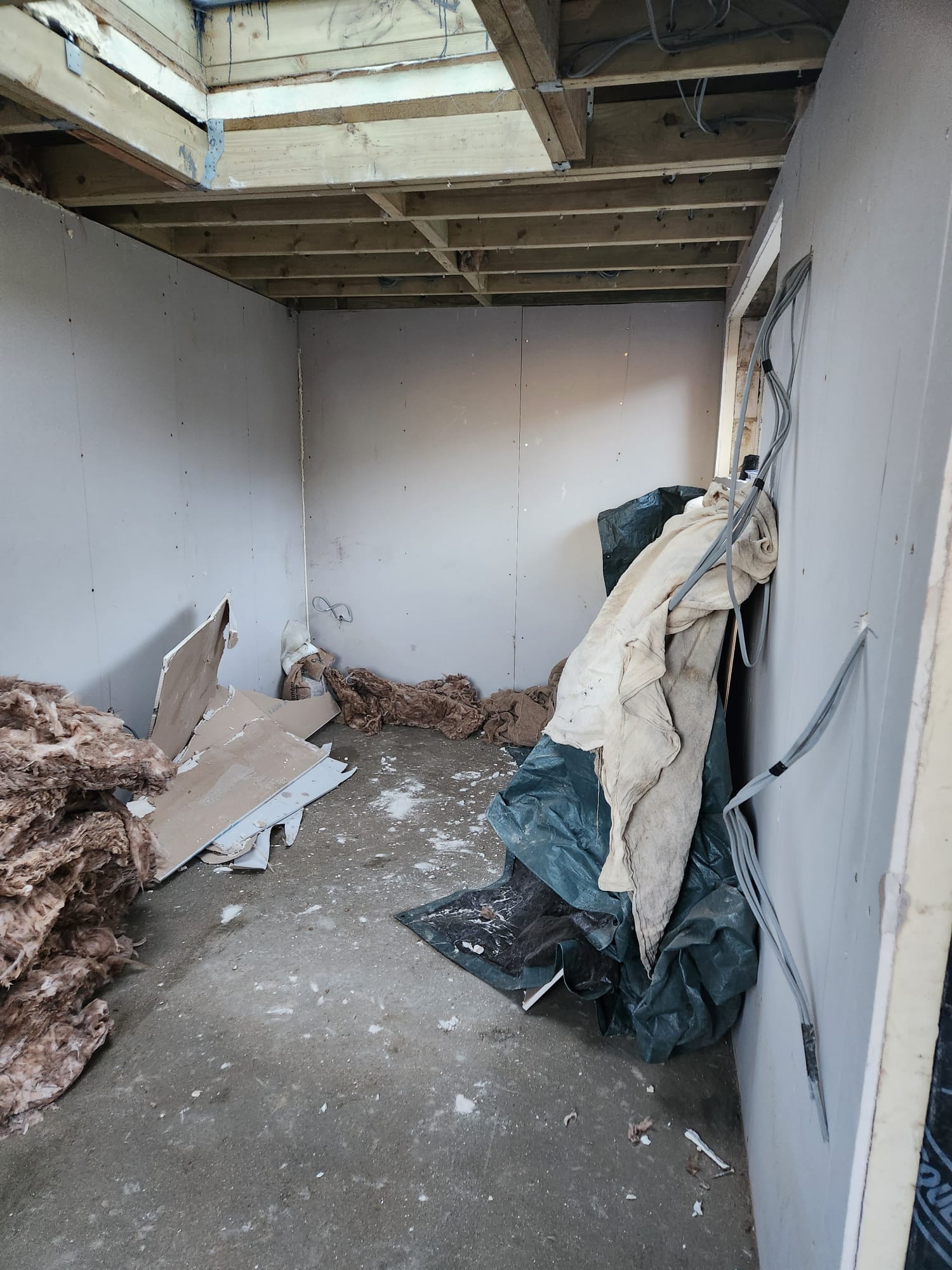 Insulating, Plaster Boarding and Plastered Garage Conversion Maidstone, Kent