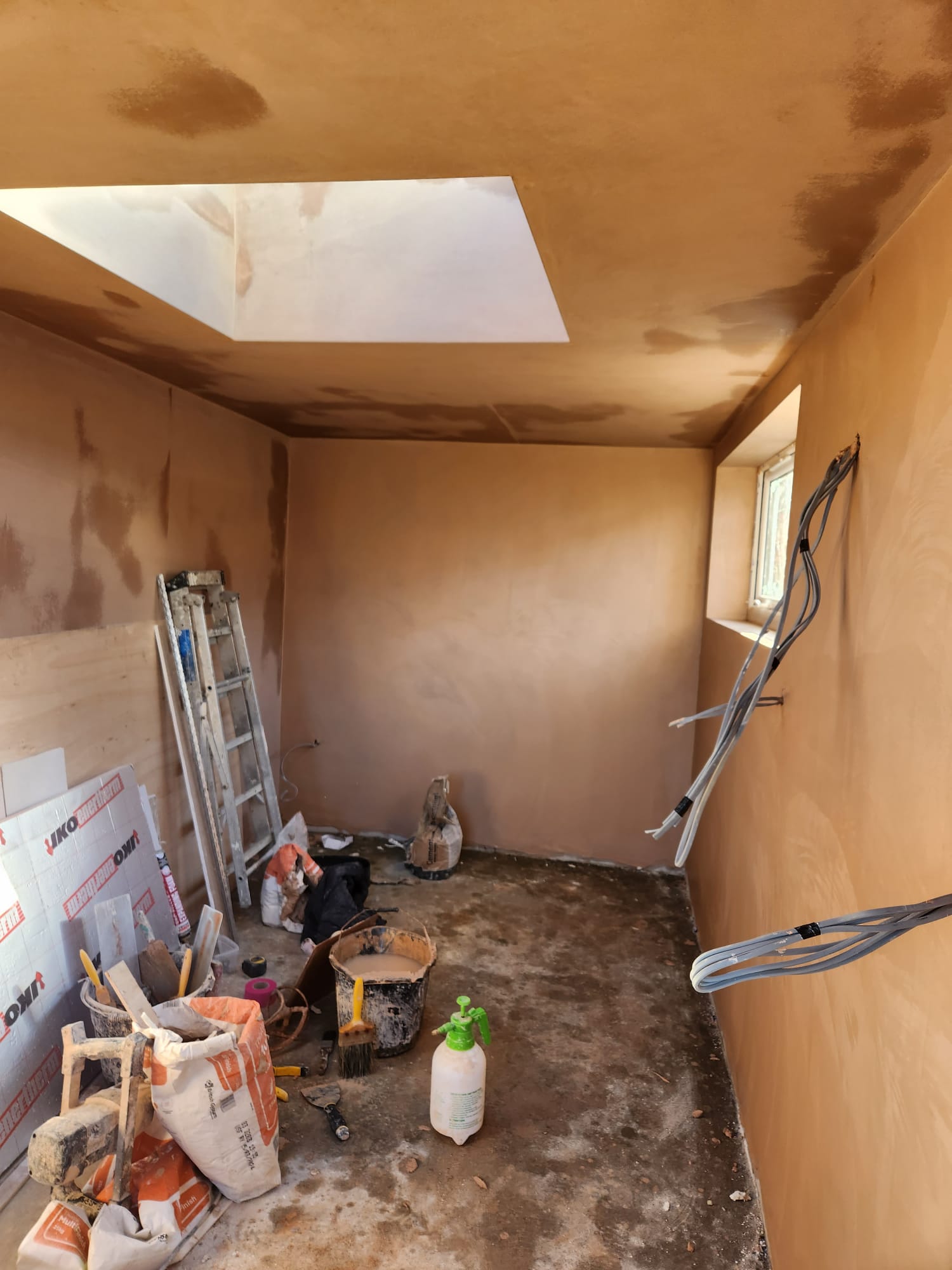 Insulating, Plaster Boarding and Plastered Garage Conversion Maidstone, Kent