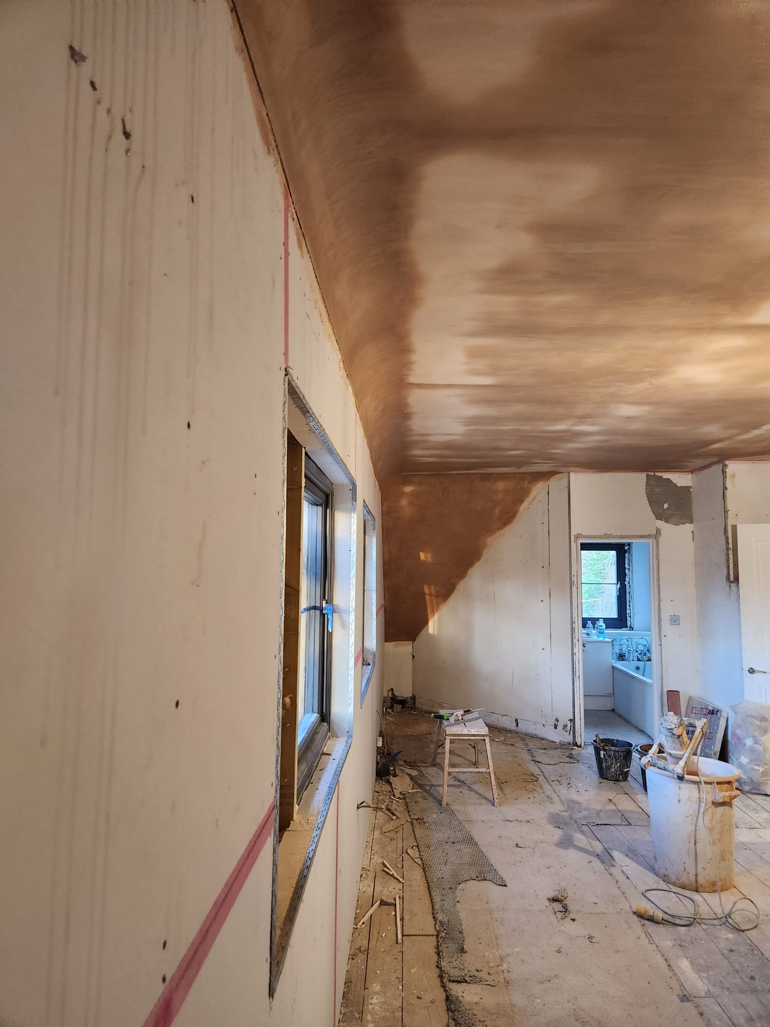 Bedroom with Rolled Ceiling Line Plastered Withyham, East Sussex