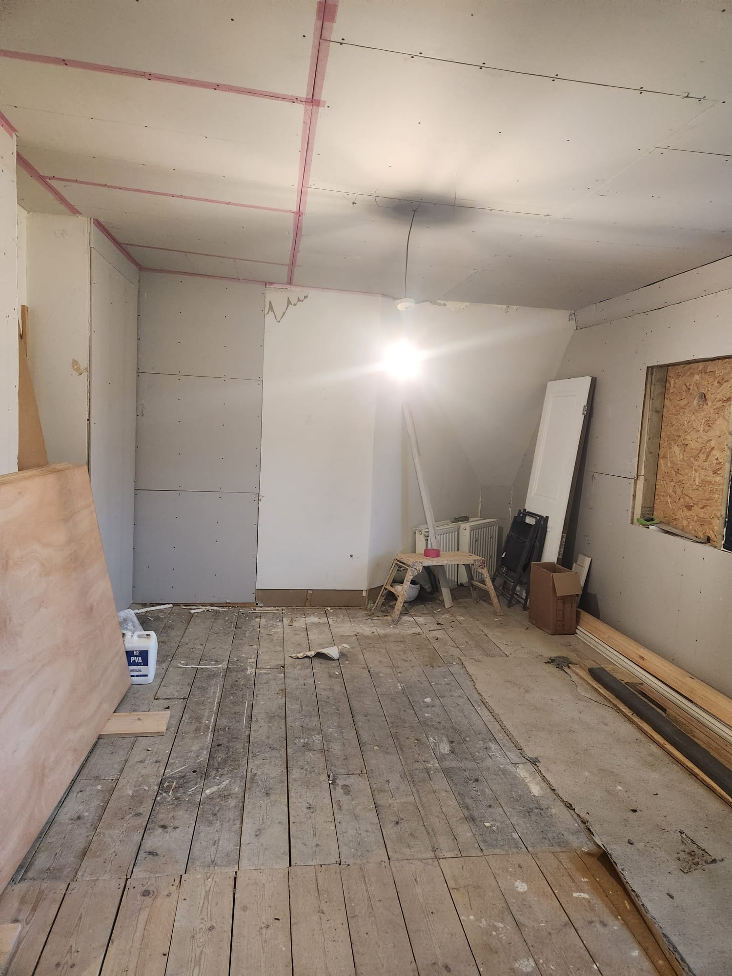 Bedroom with Rolled Ceiling Line Plastered Withyham, East Sussex