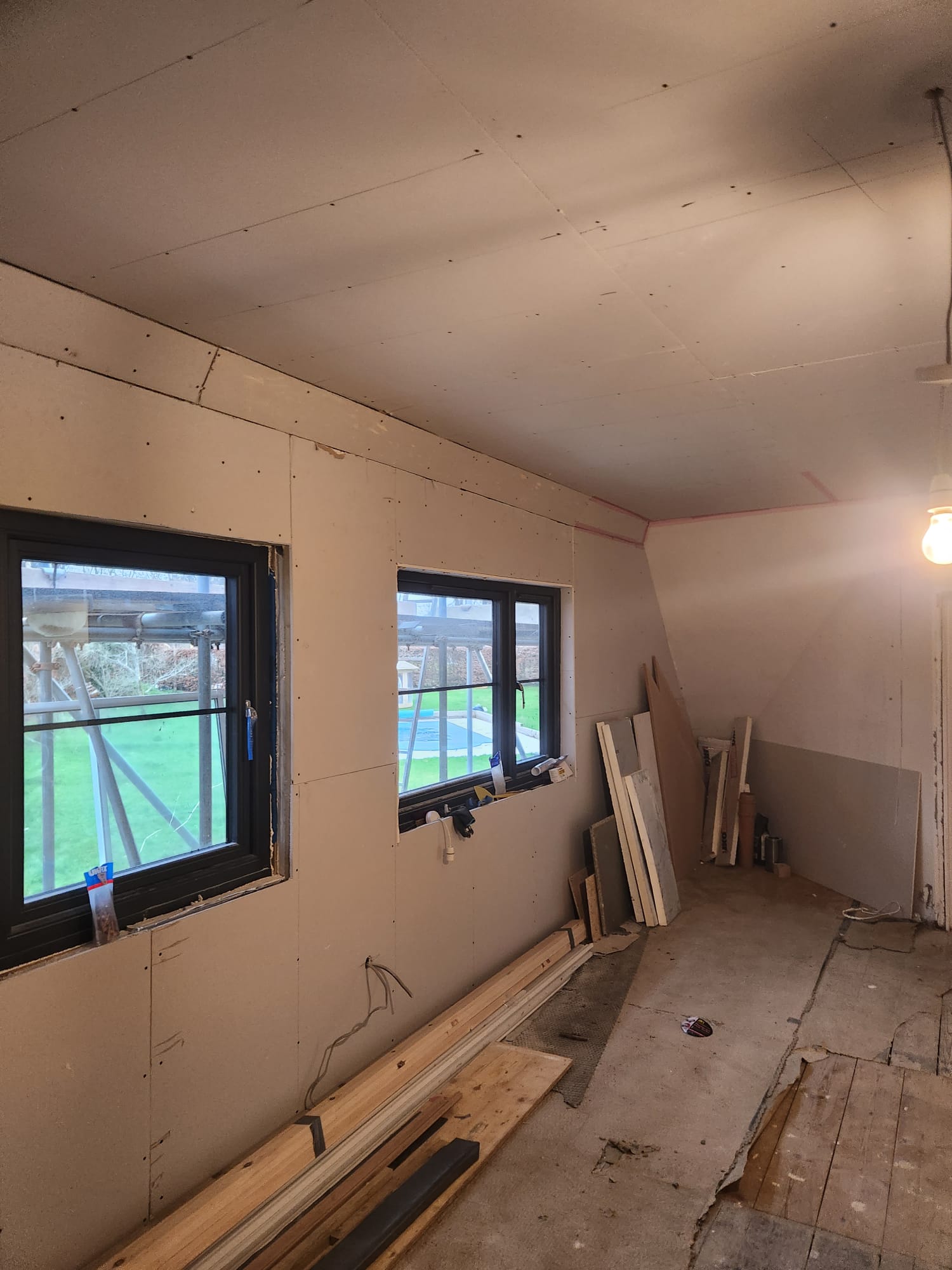 Bedroom with Rolled Ceiling Line Plastered Withyham, East Sussex