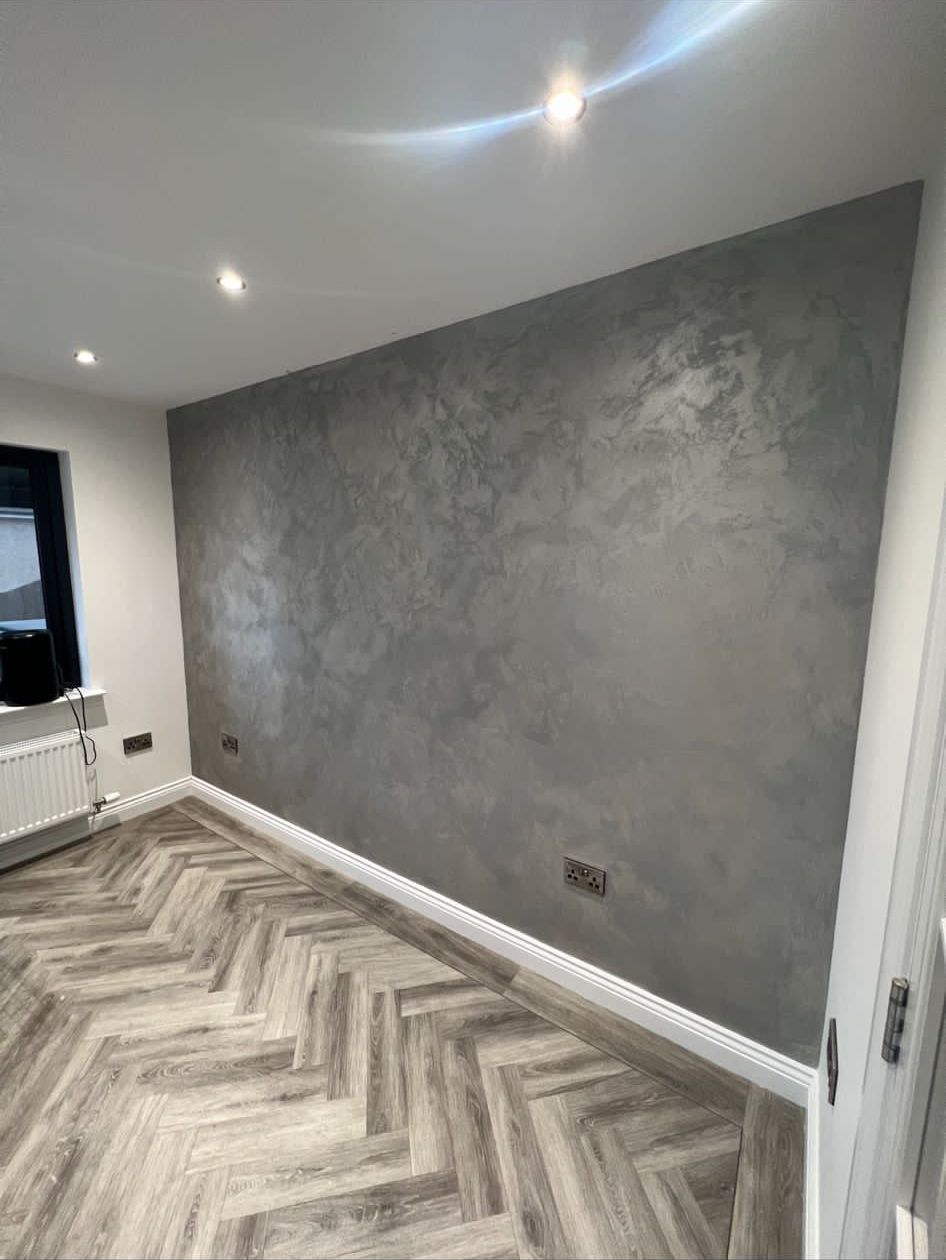 Venetian Plastered Kitchen Feature Wall - Maidstone, Kent